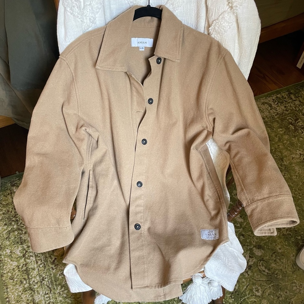 Anian Painters Coat in Tan